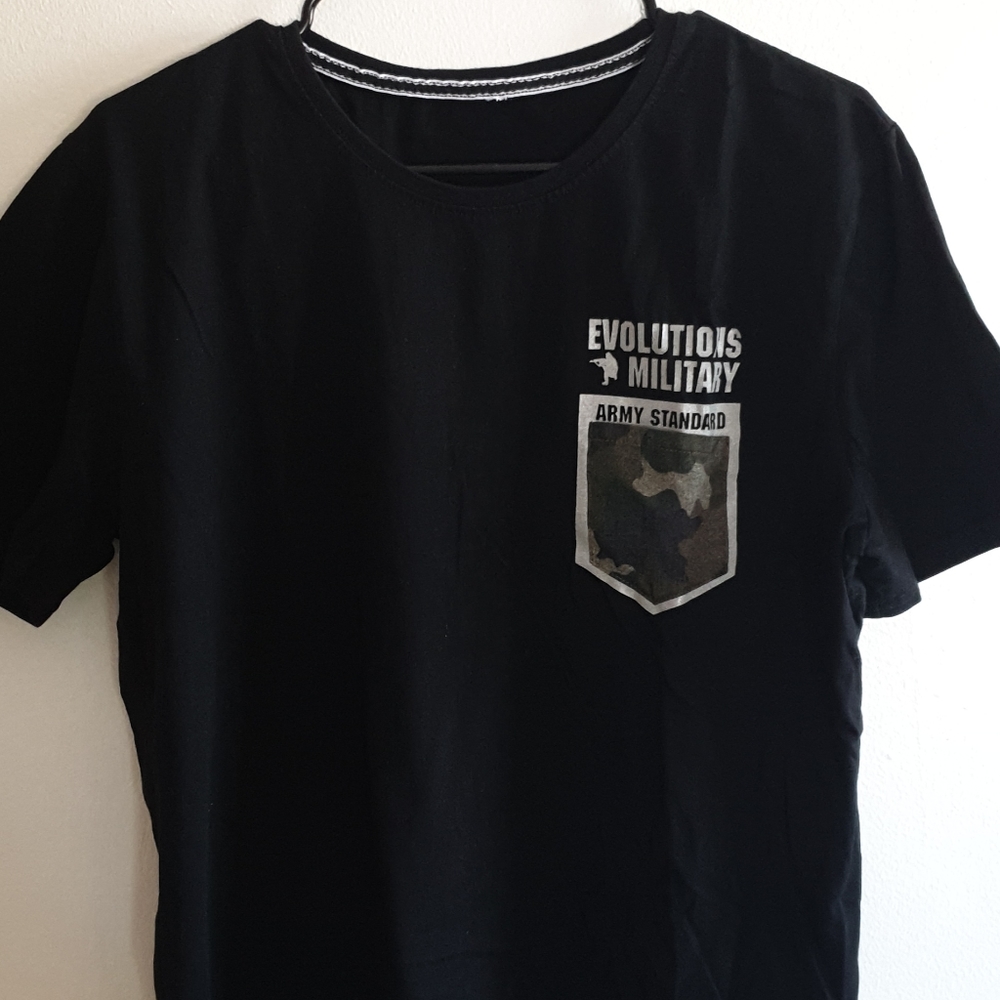 Camo Pocket Black Military Tee